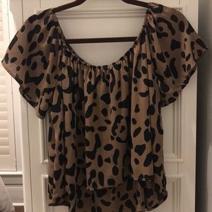 Animal print top